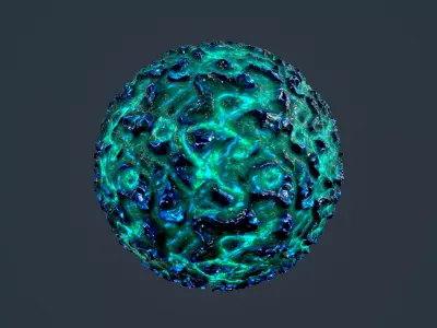 Sci-fi Alien Creature Environment Seamless PBR Texture 07 Texture