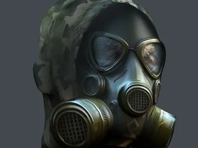 Helmet 3d model military combat Military Low-poly VR Low-poly 3D model