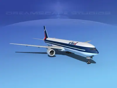 Boeing 777-300 Air Transat 3D model