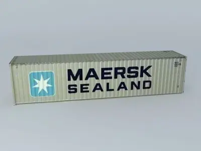 Maersk Sealand Container 40 Free 3D model