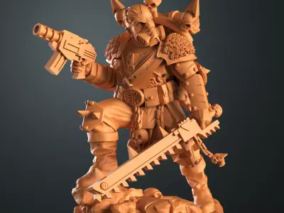 Traitor veteran Sergeant 1 3D print model