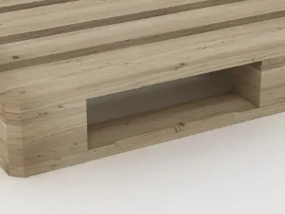 Europallet wooden pallet Low-poly 3D model purchase