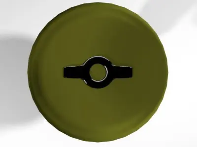 Hand Grenade Anti-tank Throwing Stick 3D model