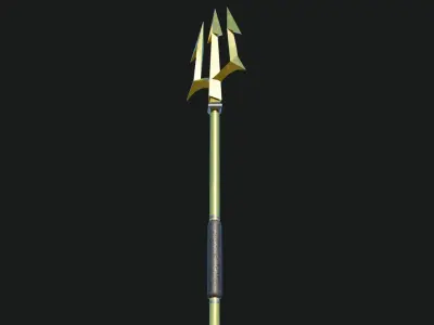 Trident Collection GameReady With PBR Textures Low-poly 3D model