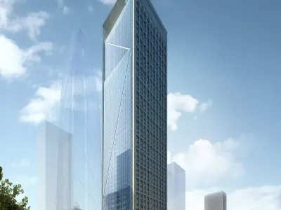 3Dmax fashion city commercial square building 365 3D model