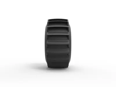 Dirt dragster rear tire 5 Scale 1 to 25 3D print model