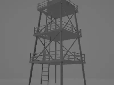 Watch Tower Free 3D model