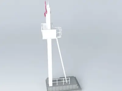 Eco Rail Track Signals Old Steam Days Free 3D model
