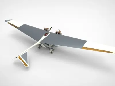 Ultraflight Lazair airplane 3D model purchase