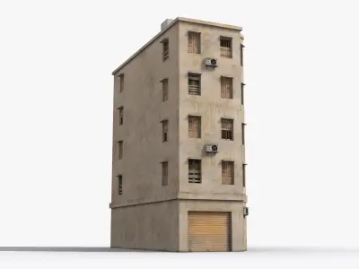 Arab Middle East Building x29 Low-poly 3D model