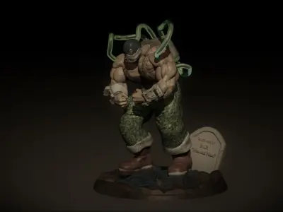 Bane from batman 3D print model