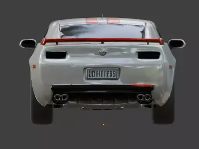 Modern Sport Muscle Car 3D Model V01 Low-poly 3D model