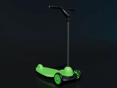 Kick Scooter Toy Free low-poly 3D model