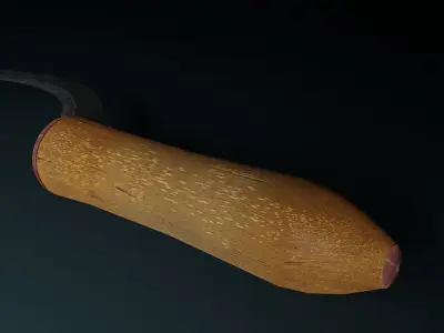 Sickle Low-Poly model reaping hook Low-poly 3D model