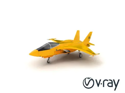 ThunderBird Elite Fighter Jet model pack Low-poly 3D model