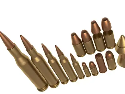 Bullets Collection 3D model