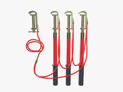 High Voltage Detector Low-poly 3D model