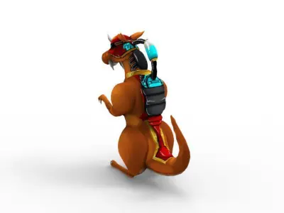 Dragon Machine Low-poly 3D model