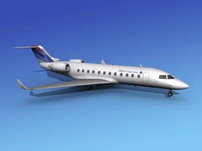 Canadair CRJ100 Delta Connection 3D model
