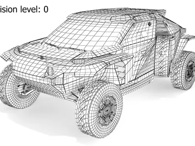 Dacia Sandrider Dakar Carbon 3D model