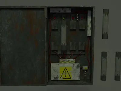 Fuse Box Puzzle  Unity FBX  Low-poly 3D model