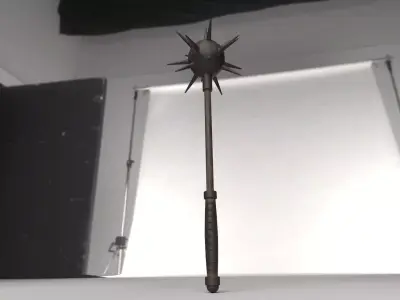 Morning Star - Old Rusty Medieval Weapon  3D model