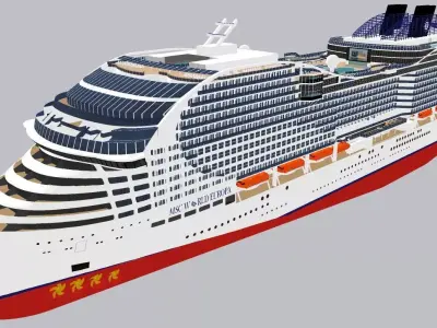 MSC WORLD EUROPA 3D model