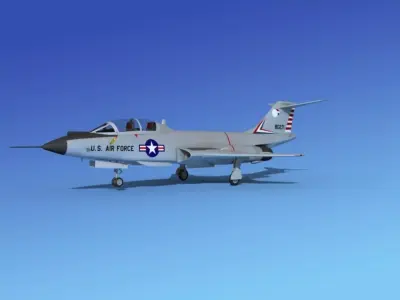 McDonnell F-101B Voodoo  V01 3D model