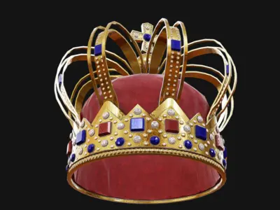 Crown 02 Low-poly 3D model