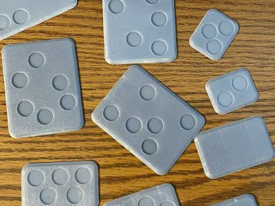 15mm Bases Compatable with Flames of War Free 3D model