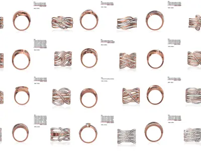 JCD 50 RING FILES 3D Model Pack