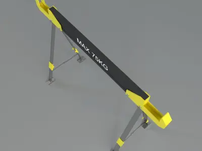 Workshop assistant Low-poly 3D model