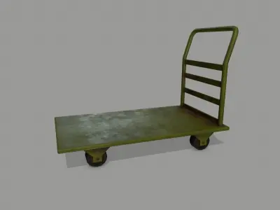 Trolley hand truck Low-poly 3D model order