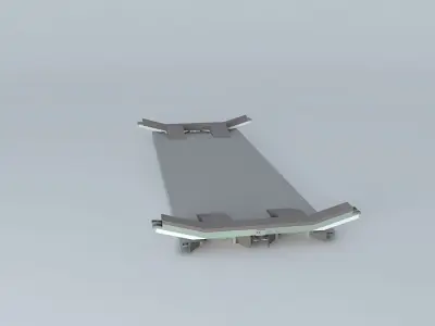Metro metal shelf Free 3D model