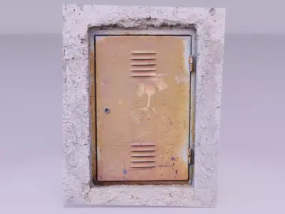 Rusty box cover 3D model