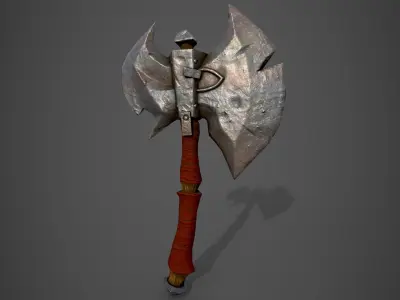 Battle Axe 3D model 3