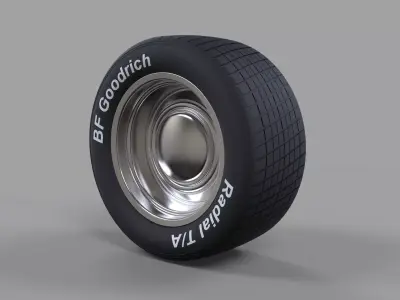 Sport wheel 5 3D model