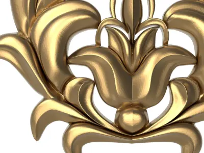 decorative pattern ready for 3D printing 3D model