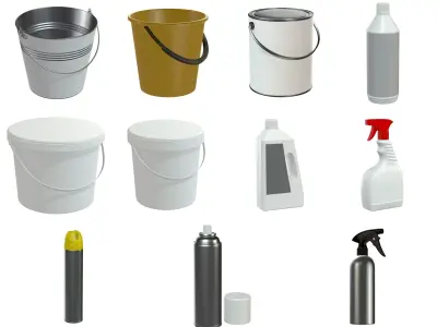 industrial containers 3D Model Pack