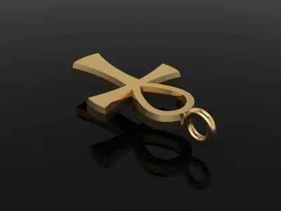 Ankh Egyptian Cross Pendant 3D print model