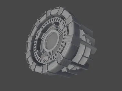 Iron Man Arc Reactor MK 1 3D model