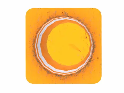 Safety Cone Low Poly Low-poly 3D model