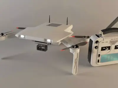Quadcopter 3D model by shariy-alexander1