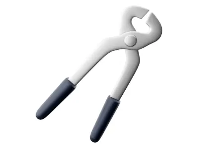 Electric cutting plier cartoon icon 3D model