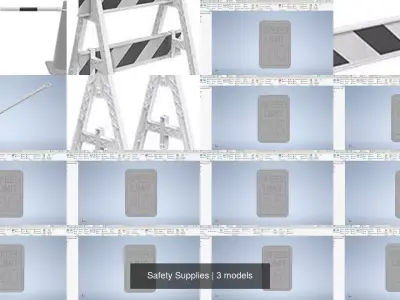 Safety Supplies 3D Model Pack purchase