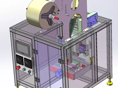 Hardware packaging machine 3D model
