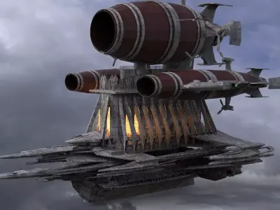 Grand Cathedral Ship 1 3D model
