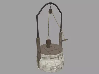 Water Well Low-poly 3D model