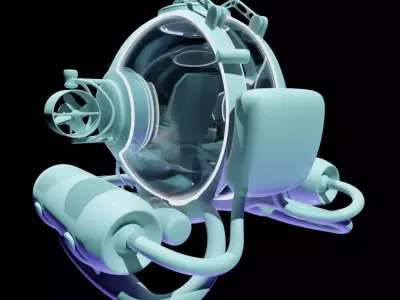 submarine Low-poly 3D model