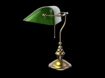 Library lamp 3D model